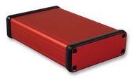 PCB BOX ENCLOSURE, ALUM, RED