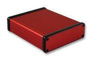 PCB BOX ENCLOSURE, ALUM, RED