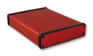 PCB BOX ENCLOSURE, ALUM, RED