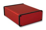 PCB BOX ENCLOSURE, ALUM, RED