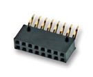 CONNECTOR, RCPT, 22POS, 2ROW, 2.54MM