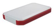 HANDHELD ENCLOSURE, ABS, WHITE/RED