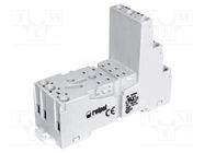 Socket; PIN: 11; 10A; 300VAC; on panel,for DIN rail mounting RELPOL