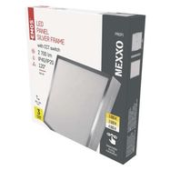 LED surface luminaire NEXXO, square, silver, 28.5W, with change CCT, EMOS