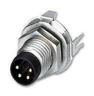 SENSOR CONNECTOR, M8, PLUG, 4P, PANEL