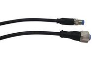 SENSOR CORD, 4P, M8 PLUG- M12 RCPT, 1.5M