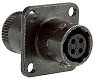 CIRCULAR CONNECTOR, RCPT, 8-4, FLANGE