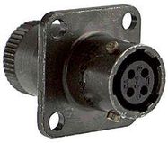 CIRCULAR CONNECTOR, RCPT, 14-18, FLANGE