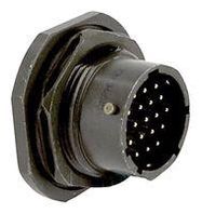 CIRCULAR CONNECTOR, RCPT, 12-14, JAM NUT