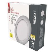 LED recessed luminaire NEXXO, round, silver, 12.5W, with change CCT, EMOS