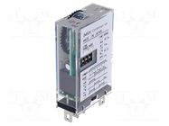 Timer; 0,1min÷10h; SPDT; 250VAC/3A; 24VDC; H3RN; socket; -10÷55°C OMRON