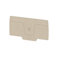 End plate (terminals), 78.83 mm x 2.1 mm, dark beige Weidmuller