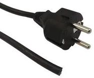 POWER CORD, CEE 7/7 PLUG-FREE END, 1M