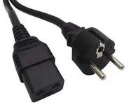POWER CORD, CEE 7/7 PLUG-IEC C19, 2M