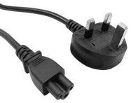 POWER CORD, UK PLUG-IEC 60320 C5, 1M