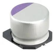 CAP, 56UF, 63V, ALU ELEC, POLYMER, SMD