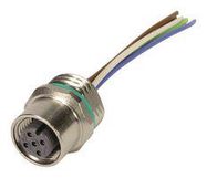 SENSOR CORD, 5P, M12 RCPT-FREE END, 0.5M