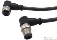 SENSOR CORD, 12P, M12 PLUG-PLUG, 1M