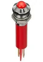LED INDICATOR, PANEL, 8MM, RED, 12VDC