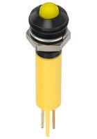 LED INDICATOR, PANEL, 8MM, YELLOW, 110V