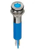 LED INDICATOR, PANEL, 8MM, BLUE, 24VDC