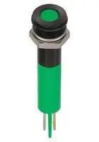 LED INDICATOR, PANEL, 8MM, GREEN, 110VAC