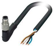 SENSOR CORD, 4P, M5 PLUG-FREE END, 3M