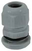 CABLE GLAND, NYLON 6.6, 13MM-18MM, GRY