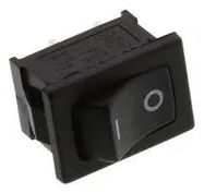 ROCKER SWITCH, SPST, 10A, 125VAC, PANEL