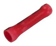 TERMINAL, BUTT SPLICE, 22-16AWG, RED
