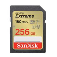 Memory card SANDISK EXTREME SDXC 256 GB 180/130 MB/s UHS-I U3 (SDSDXVV-256G-GNCIN), SanDisk