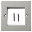 FRONT PLATE, 1 GANG, 50MM. WHITE