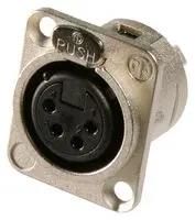 SOCKET, XLR, PANEL, UNIFIED, 4POLE