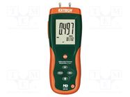 Manometer; 0.001÷0.5psi; LCD; Meas.accur: ±0,3%; Interface: USB EXTECH