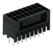 TERMINAL BLOCK, HEADER, 8POS, VERT, BLK