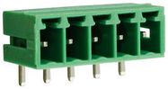 TERMINAL BLOCK, HEADER, 5POS, R/A, TH