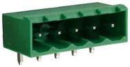 TERMINAL BLOCK, HEADER, 5POS, R/A, TH