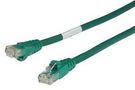 PATCH CABLE, RJ45, CAT6, 2M, GREEN