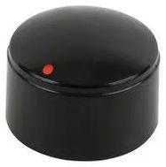 ROUND KNOB W/ RED DOT, 20.5MM, ABS
