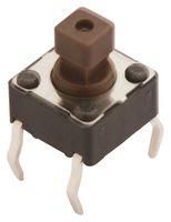 TACTILE SWITCH, SPST-NO, 0.05A, 12V, THD