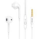 Wired in-ear headphones Vipfan M15, 3.5mm jack, 1m (white), Vipfan