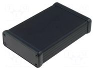 Enclosure: with panel; 1455; X: 78mm; Y: 120mm; Z: 27mm; aluminium HAMMOND