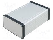 Enclosure: with panel; 1455; X: 78mm; Y: 120mm; Z: 43mm; aluminium HAMMOND