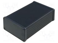 Enclosure: with panel; 1455; X: 103mm; Y: 160mm; Z: 53mm; aluminium HAMMOND