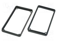 Frame for enclosure; ABS; 1455; Colour: black; 2pcs. HAMMOND