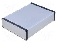 Enclosure: with panel; 1455; X: 165mm; Y: 220mm; Z: 51mm; aluminium HAMMOND