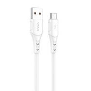 USB to USB-C cable Vipfan Colorful X12, 3A, 1m (white), Vipfan
