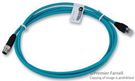 ENET/IP CORDSET, 4POS M12-RJ45 PLUG, 2M