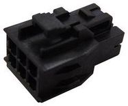 CONNECTOR HOUSING, RCPT, 6POS, 2.5MM