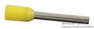 TERMINAL, WIRE FERRULE, 24AWG, YELLOW